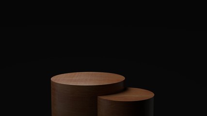 3d render ofbackground with a pedestal and a showcase, abstract minimal concept, blank space, simple clean design, minimalist mockup