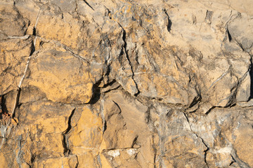 Vertical stone formation. Texture for the background.