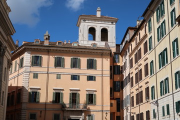 Obraz premium Colourful buildings in Rome, Italy.