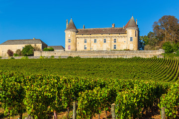 17 September 2019. Rully Castle in Burgundy, France.