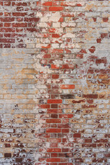 Old Painted Brick for Background