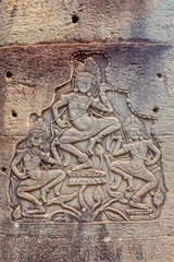 Bas-relief in Prasat Bayon