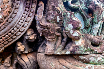 Bas-relief in Prasat Bayon