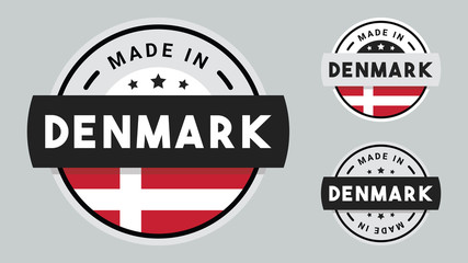 Made in Denmark collection with Denmark flag symbol.