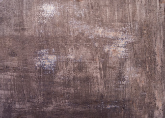 A sheet of iron subject to rust. The outer part of the surface.