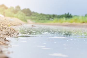 Landscape view of Ping river, Thailand