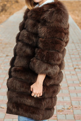 women's fur coat made of Arctic Fox fur