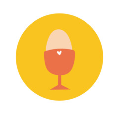 boiled egg hand draw style