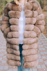women's fur coat made of Arctic Fox fur