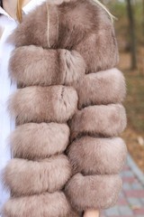 women's fur coat made of Arctic Fox fur