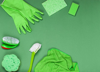 The concept of cleaning, cleanliness and hygiene.