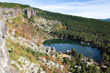Fototapeta na wymiar Laguna Negra lake in Soria province, Spain