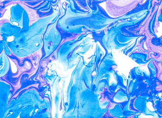Navy Liquid Hand Painted Wallpaper, Tie Dye Texture . Ink Modern Water Resin, Mixed Fluid Flow, Clouds Blue Watercolor . Aqua Grunge Aquarelle Tie Dye