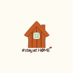 Stay at HOME flat design