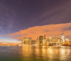 View of lower Manhattan from Brooklyn