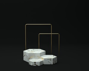 3d render of background with a pedestal and a showcase, abstract minimal concept, blank space, simple clean design, minimalist mockup