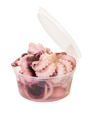 octopus in packing isolated