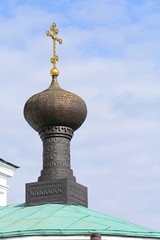 Fototapeta na wymiar The Cathedral of the Three Saints is the main Orthodox church in Mogilev. Belarus.