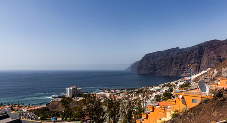 View of the Los Gigantos mountains on Tenerife 