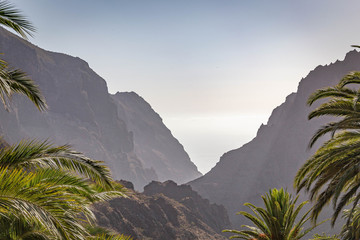Fototapeta na wymiar View of the Masca gorge, Tenerife