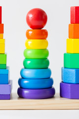 Colorful Wooden Stacking Toys