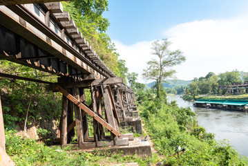 Death Railway Located in Kanchanaburi Province, Thailand, was built during World War 2 using the Allied prisoners of war. Australian soldier American soldiers and Asian laborers That the Japanese army