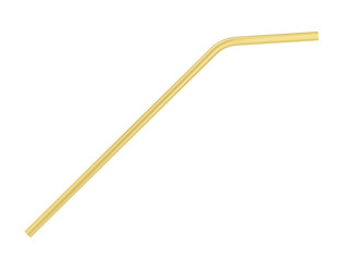 Metallic straw to use instead of plastic one