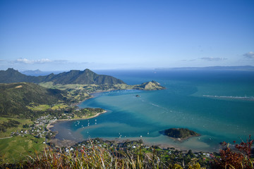 Obraz premium view from the top of mt manaia