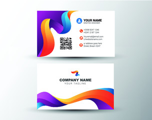 Modern and Professional Business Card Template Designs. With a combination of elegant shapes