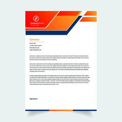 modern abstract creative business letterhead design template