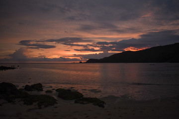 Fototapeta na wymiar lombok sunset