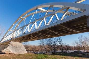 railway bridge over the ebro river
