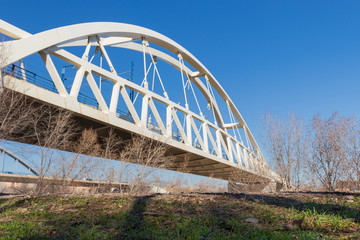 railway bridge over the ebro river