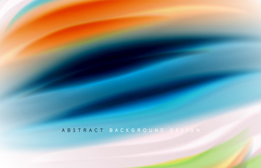 Abstract background - fluid color gradient waves, with dynamic motion line effect. Vector Illustration For Wallpaper, Banner, Background, Card, Book Illustration, landing page