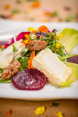 Beet Salad with Brie and Endive