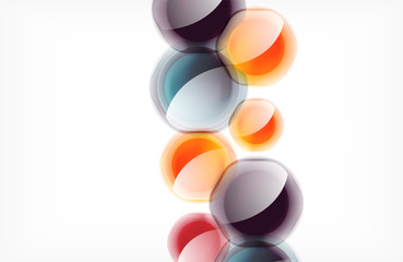 Abstract background - glass shiny transprent hexagon shapes overlapping eath other. Vector Illustration For Wallpaper, Banner, Background, Card, Book Illustration, landing page