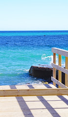 Obras de rehabilitación de la playa y rompeolas de Badalona-Sant Adriá del Besós, Barcelona, Catalunya, España, Europa


