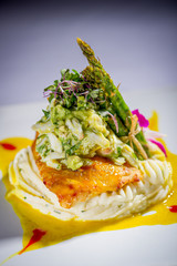 Sauteed Snapper over Mashed Potatoes