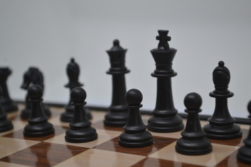 Ajedrez, piezas negras