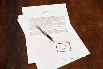 blank document with checkbox and check mark