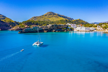 Obraz premium Cala San Vicente on a wonderful sunny day with crystal clear waters.