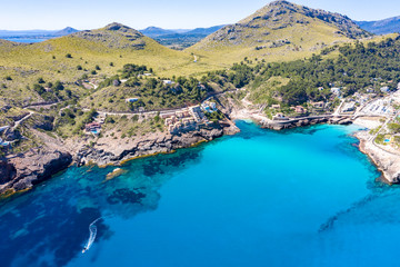 Cala San Vicente on a wonderful sunny day with crystal clear waters.