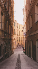 Fototapeta na wymiar Alley in Cagliari