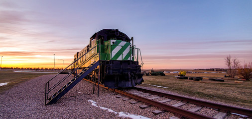 train in the countryside