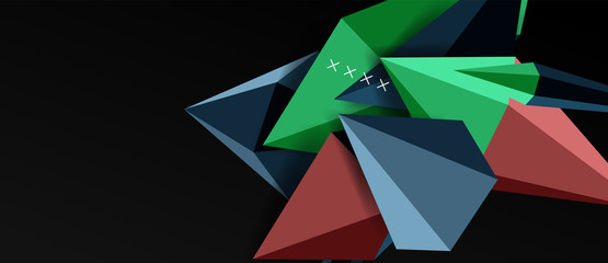 Trendy simple triangle abstract background, dynamic motion concept. Vector Illustration For Wallpaper, Banner, Background, Card, Book Illustration, landing page