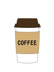 illustration of a takeout coffee