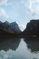 Lake by the Dolomites