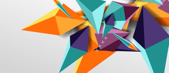 Trendy simple triangle abstract background, dynamic motion concept. Vector Illustration For Wallpaper, Banner, Background, Card, Book Illustration, landing page