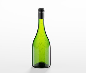 Wine bottle on background - Mock-up