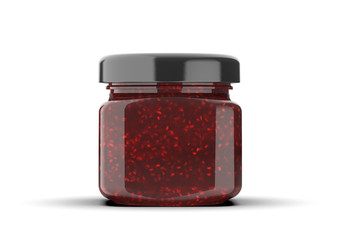 Strawberry Jam Jar Mock Up